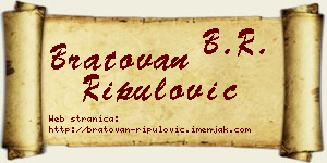 Bratovan Ripulović vizit kartica